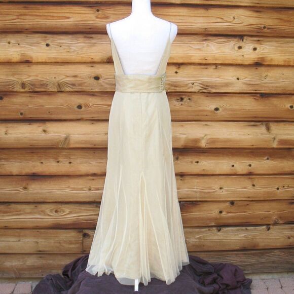 Vintage Vera Wang Sleeveless Gown 6 S - Picture 7 of 12